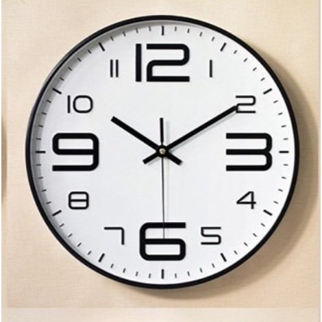นาฬิกาแขวนผนัง (12นิ้ว) รุ่น CK04 ตัวเลขนูน 3 มิติ ติดผนัง ทรงกลม เข็มเดินเงียบ ไร้เสียงรบกวน STD - รูปที่ 5