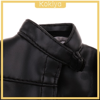 [Kokiya] อุปกรณ์เสริมตุ๊กตาเสื้อแจ็คเก็ตหนัง Pu 1/6 สเกล 12 นิ้ว