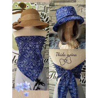 💙🏷️สายเดี่ยว / เกาะอก ผูกหลัง ขนาดฟรีไซต์ สาวอวบใส่ได้