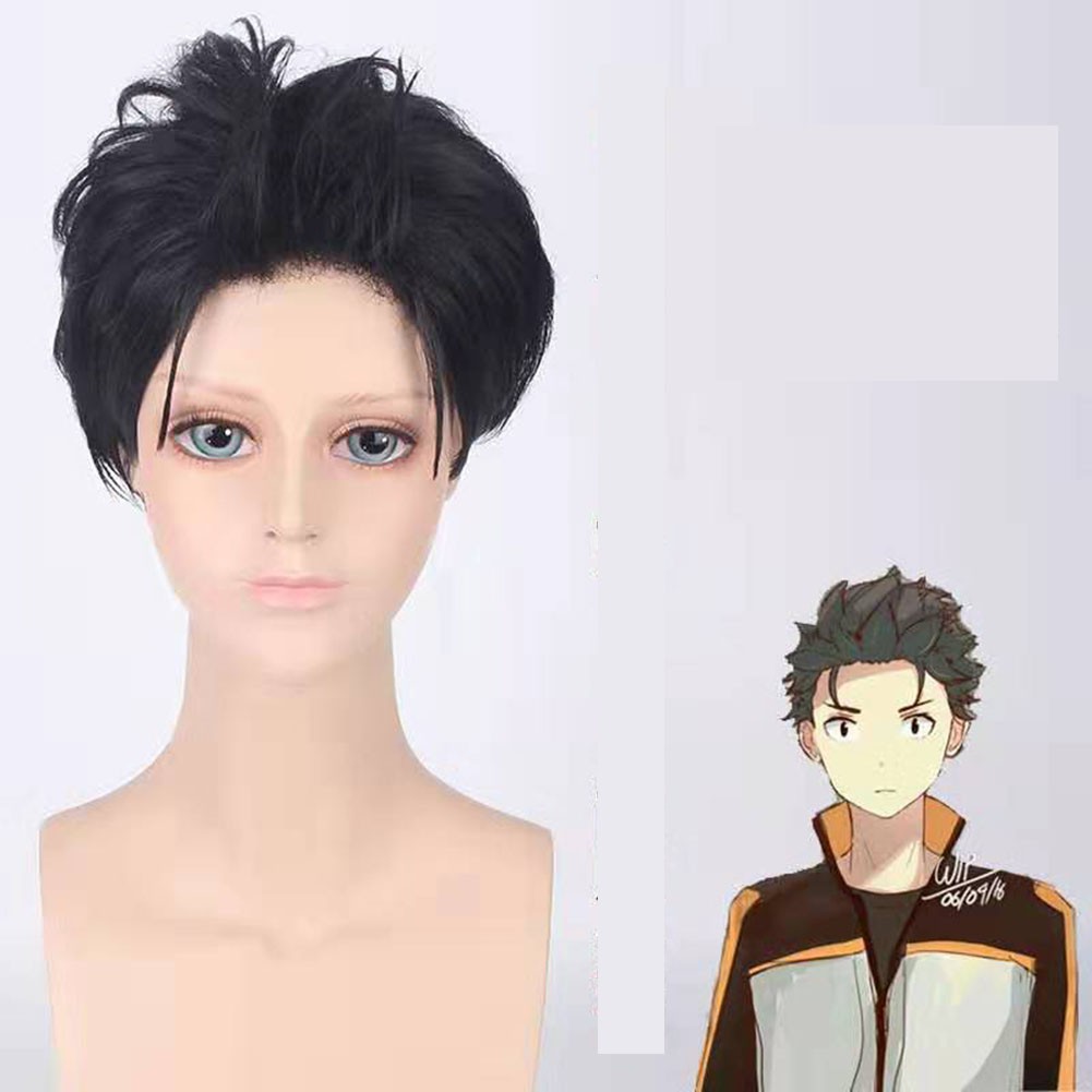 เริ่มต้นชีวิตใหม่ในโลกที่แตกต่างกันใน Zero Natsuki Subaru คอสเพลย์วิกผม