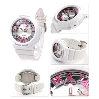 Casio Baby-G นาฬิกาข้อมือผู้หญิง สายเรซิ่น สีขาว รุ่น BGA-160-7B2