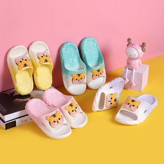 🔥มาใหม่!!พร้อมส่ง🔥  รองเท้าแตะเด็ก แบบสวม  รูปเสือ  กันลื่น E-2208-3