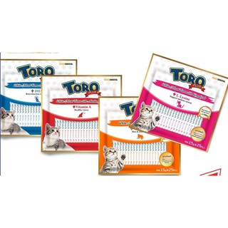 ❣️🐶42Pets🐱❣️Toro Plus+ โทโร่พลัส ขนมครีมแมวเลีย 15g (25 ซอง/แพ็ค) 375 กรัม ขนมแมวเลีย แมวเลีย ขนมแมว แมวย่อยง่าย