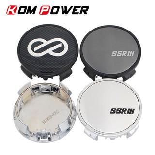 4ชิ้น 62มม ฝาครอบดุมล้อ ENKEI ศูนย์ล้อหมวก SSR RACING สัญลักษณ์สติกเกอร์ล้อหมวกล้อฝาครอบรถสำหรับ  Camry Highlander Crown Reiz