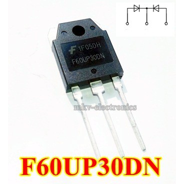 1PCS , F60UP30DN , SFA60UP30DN , FFA60UP30DNTU , FF60UP30DN , 60N30 , Ultrafast Dual Diode 60A 300V 