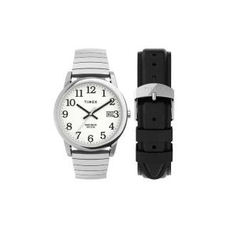 Timex TWG025400 MENS EASYR BOX SET นาฬิกาข้อมือผู้ชาย สีเงิน