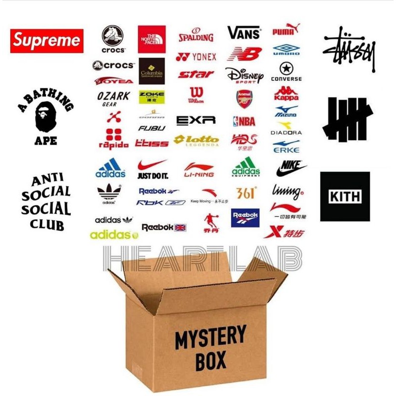 Mystery Box Streetwear Brands(มือ1 ของแท้100%ทุกชิ้น เลือกSizeได้)