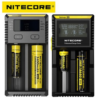 Nitecore D4 D2 I4 I2 Digicharger LCD Intelligent  li-ion 18650 14500 16340 26650 Battery Charger Ci2