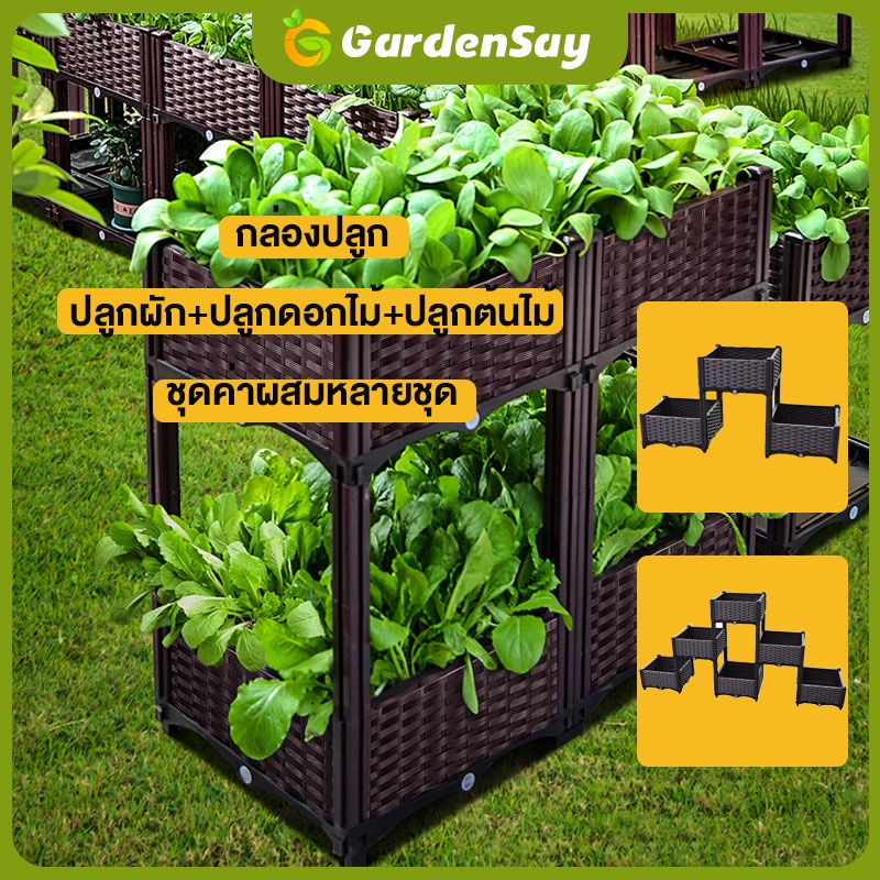 กะบะใส่ดินปลูกต้นไม้ กระบะปลูกผักสวนครัว แปลงปลูกผักสำเร็จรูป กะบะปลูกผักสำเร็จรูป กะบะเพาะปลูก แปลงผักเพาะปลูก