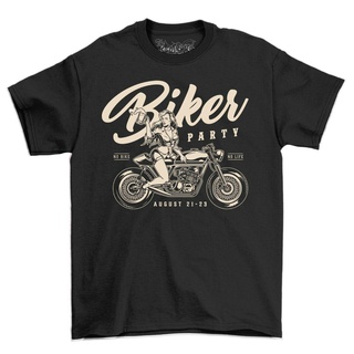 เสื้อยืด พิมพ์ลายนักแข่งรถมอเตอร์ไซค์ Café Racer เหมาะกับงานปาร์ตี้