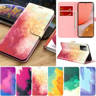 เคสโทรศัพท์หนัง Pu นิ่ม ฝาพับ พร้อมช่องใส่บัตร หลากสี หรูหรา สําหรับ Samsung Galaxy S10 Plus Note 10 Lite Note 10+ S10 Lite A21s S10e