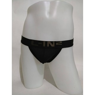 กางเกงในชาย Cin2 Jockstrap สีดำ  (ขอบเล็ก)