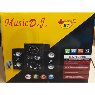 ลำโพง 2.1 ลำโพงคอมพิวเตอร์ music DJ /Bluetooth/USB/FM/SD card รุ่น SA-1200S