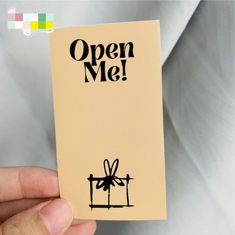 OPEN ME สติ๊กเกอร์จัดส่ง สติ๊กเกอร์ฉลาก HAMPERS สติ๊กเกอร์