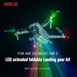 Startrc Air 2s โคมไฟ LED เกียร์ลงจอด พับได้ อุปกรณ์เสริม สําหรับโดรน DJI Mavic Air 2 2s