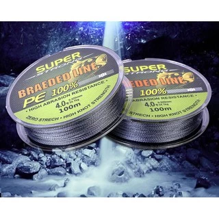 [[ PongFishing ]] สายPE X4 ยี่ห้อ BRAEDED LINE สายถัก4 ยาว 100ม. เหนียว นุ่ม ลื่น ทน เทพ ไม่อมน้ำ ราคาสบายกระเป๋า