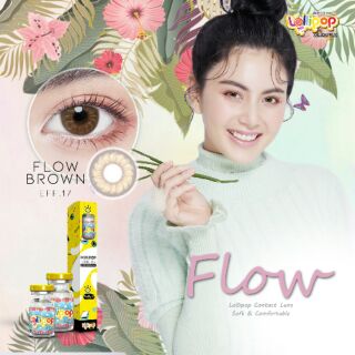 FLOW BROWN คอนแทคเลนส์ สายตา 0.00 ถึง -5.00