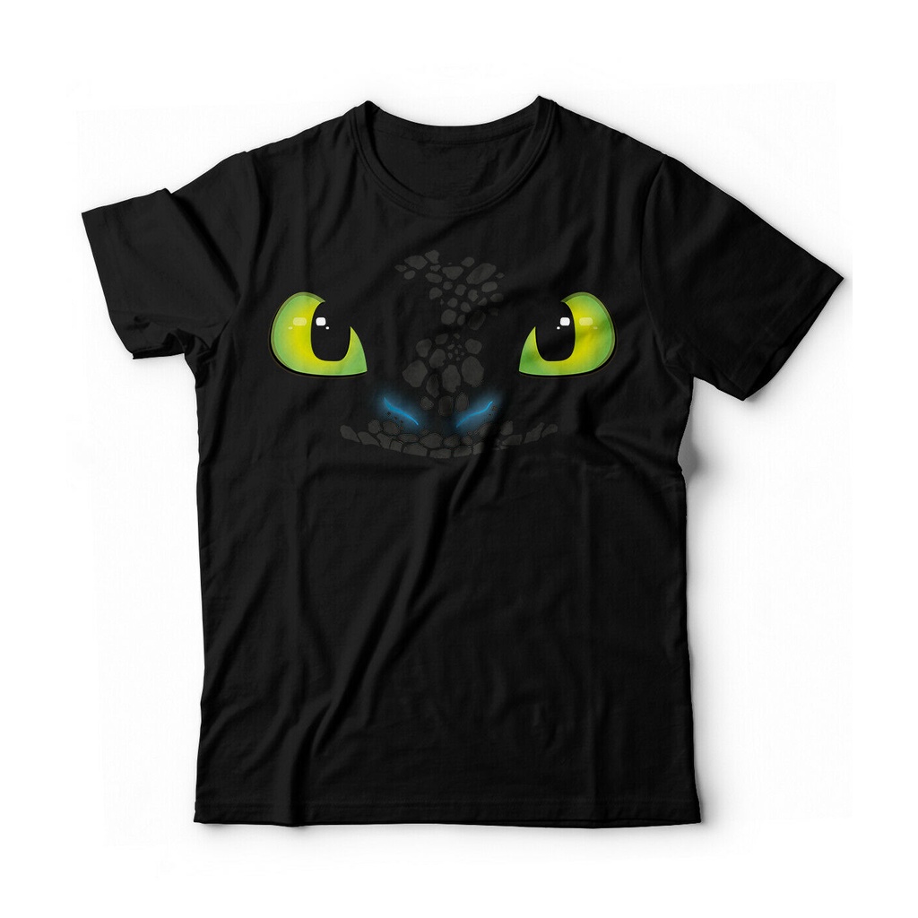 เสื้อยืดธีม Night Fury พร้อมลาย Toothless, Hiccup, Stoick และ Astrid