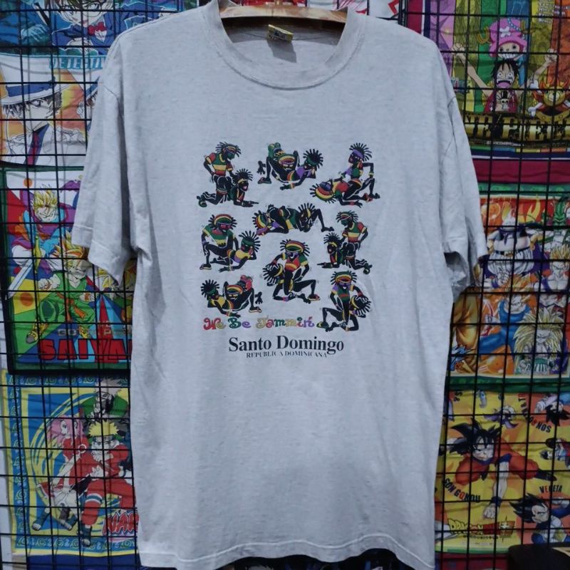 เสื้อยืดมือสอง Vintage Usa ลายสายเขียวคู่ + ทะลึ่ง18+++ ป้ายวินเทจเก่าแน่นอน 1999-2000 Size L.อก22/ยาว28.5