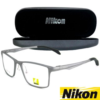 Nikon แว่นตา รุ่น CX 6328 C-3 สีเงิน กรอบแว่นตา Eyeglass frame ( สำหรับตัดเลนส์ ) ทรงสปอร์ต วัสดุ อลูมิเนียม ขาสปริง