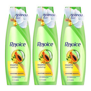🚚💨พร้อมส่ง!! รีจอยส์ ริช ซอฟท์ สมูท แชมพู ขนาด 120 มล. แพ็ค 3 ขวด Rejoice Shampoo Soft &amp; Smooth 120 ml x 3