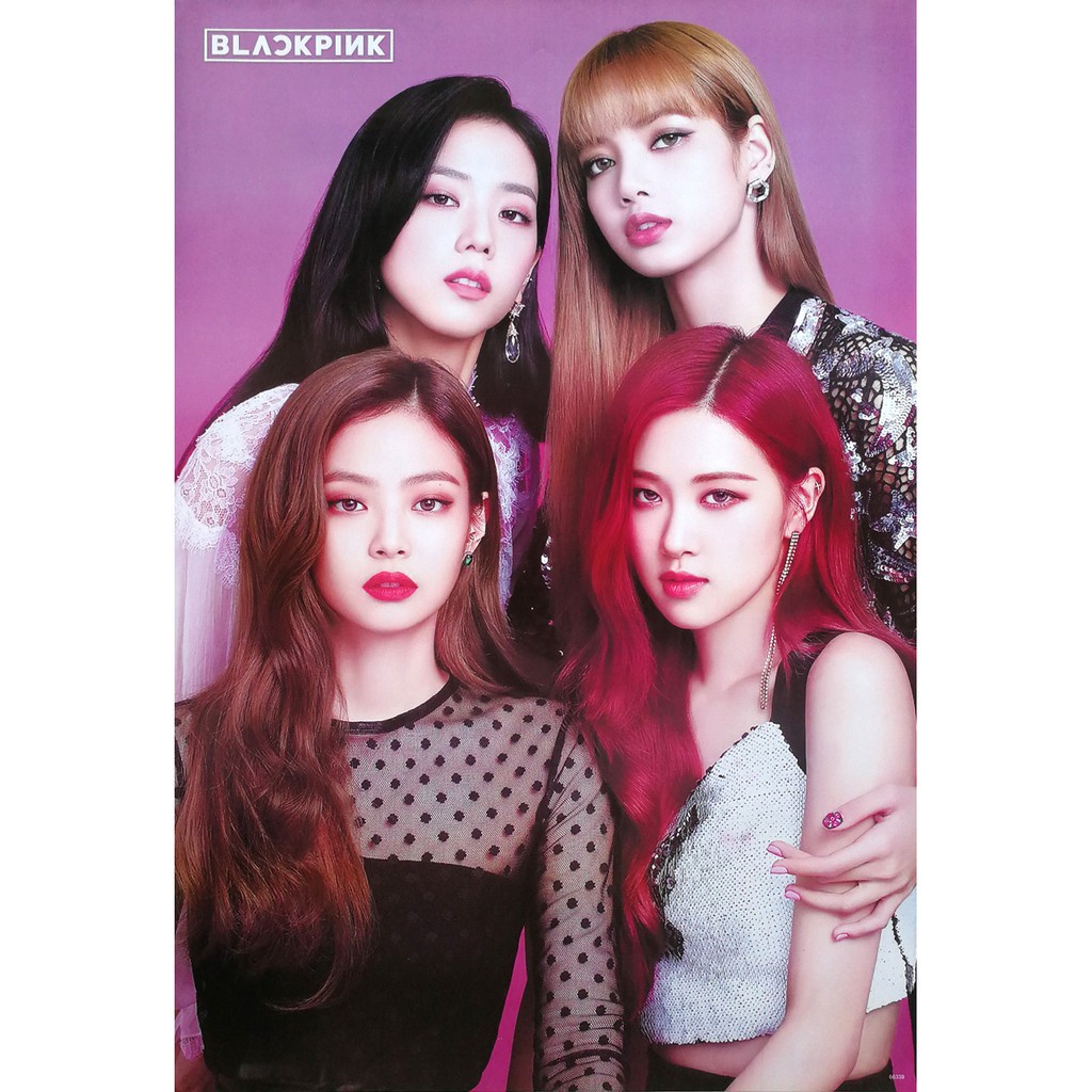 สติ๊กเกอร์ฝ้าติดกระจก wallpaper โปสเตอร์ รูปถ่าย นักร้อง เกาหลี BlackPink 블랙핑크 POSTER 24”x35” Girl Group K-pop Jennie L