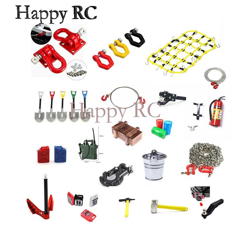 Rc โลหะรถ trailer hook อุปกรณ์เสริมสําหรับ 1:10 rc crawler traxxas trx4 trx6 axial scx10 90046 axi03007 redcat mst ตกแต่ง