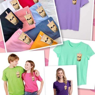 เสื้อยืดสีขาว - มิลค์ทีอาคุณภาพสูงทํายูนิเซ็กซ์ Tshirts COD