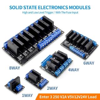 โมดูลรีเลย์โซลิดสเตท ระดับต่ํา 1 2 4 6 8 ช่อง 3V-24V DC SSR AVR DSP G3MB-202P สําหรับ Arduino 1 ชิ้น