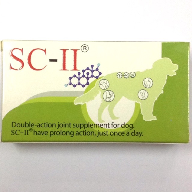 SC-II (เอสซีทู) อาหารเสริมบำรุงข้อ สำหรับสุนัข (28 เม็ด)