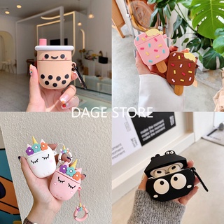 เคสหูฟัง ลายการ์ตูนน่ารัก 3D อุปกรณ์เสริม สําหรับ AirPods 1 2 3rd Generation AirPods Pro