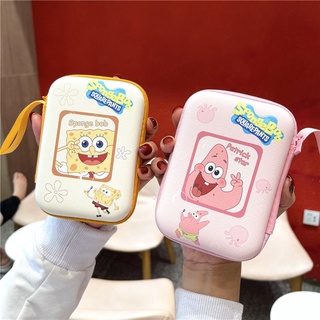 กระเป๋าใส่ฮาร์ดดิสก์ HDD แบบพกพา ลาย SpongeBob Patrick Star น่ารัก สําหรับฮาร์ดไดรฟ์ หูฟัง ดิสก์ U กระเป๋าเคสฮาร์ดดิสก์ไดรฟ์ 2.5 นิ้ว