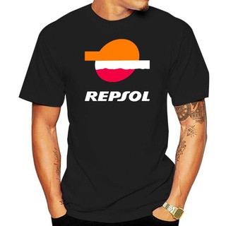 ใหม่ เสื้อยืดลําลอง ผ้าฝ้าย 100% แขนสั้น คอกลม พิมพ์ลายโลโก้ Repsol ทรงหลวม ระบายอากาศ สีดํา สีขาว แฟชั่นสําหรับผู้ชาย ผ