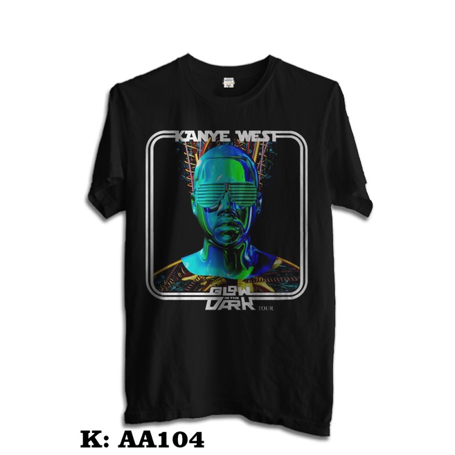 เสื้อยืด KANYE WEST BLACK DISTRO