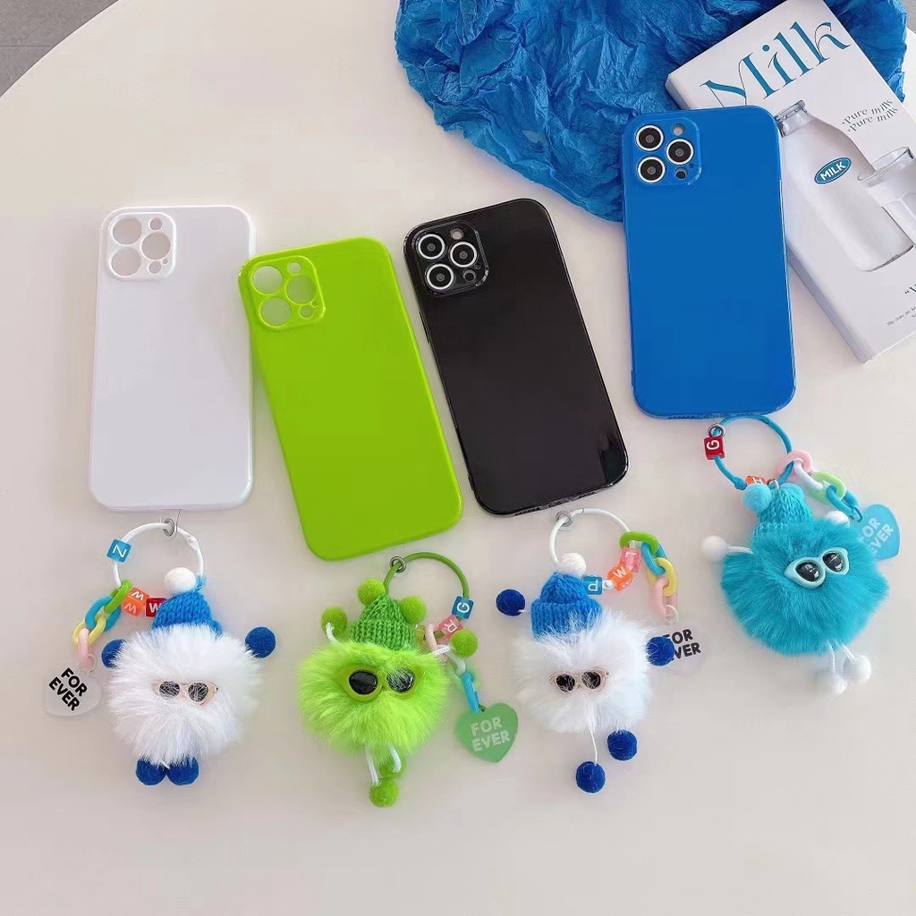เคสโทรศัพท์มือถือ ซิลิโคนนุ่ม สีนีออน เรืองแสง หรูหรา สําหรับ 14 13 12 11 Pro max xs max xr 7 8 6 6s plus se 2020