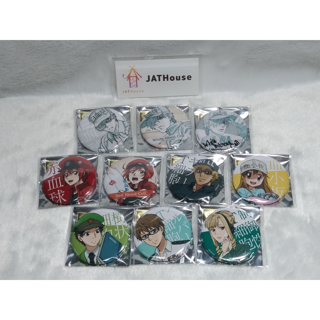 Cells at Work! Tin Badge Collection