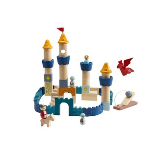 PlanToys 5543 Castle Blocks - Orchard ของเล่นไม้เสริมพัฒนาการ บล็อกต่อปราสาท สำหรับเด็กอายุ 3 ปีขึ้นไป
