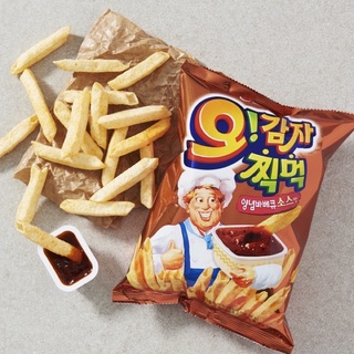 ขนมอบกรอบซอสบาร์บีคิว Orion O Karto Chicken BBQ Sauce Flavor 양념바베큐소스 75g