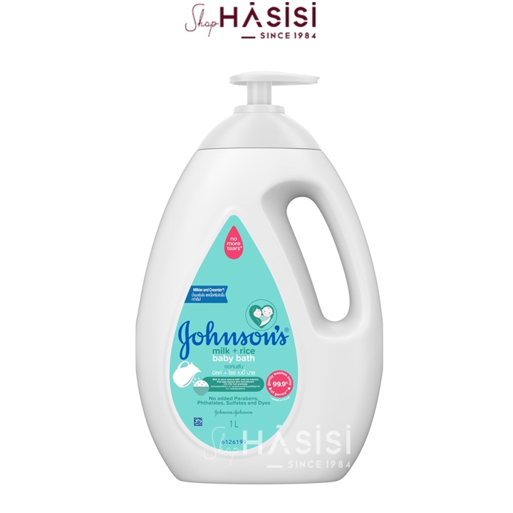 Johnson - Milk + Rice Bath No More Tear Shower Gel 1000ml - รุ ่ นใหม ่