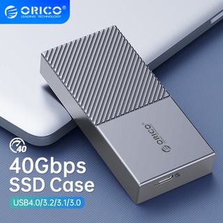 Orico เคสอลูมิเนียม USB4.0 M.2 NVMe SSD Enclosure 40Gbps PCIe3.0x4 สําหรับ Thunderbolt 3 4 USB3.2 USB 3.1 3.0 Type-C(M208C3-U4)