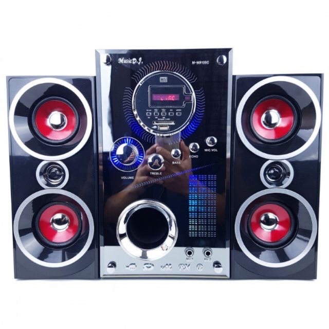 เสียงดี 2024 ลำโพงMUSIC DJ M-M9100C บลูทูธ 2.1CH มีUBS FM คาราโอเกะ ลำโพงบ้าน