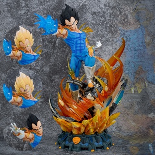 [พร้อมส่ง] ฟิกเกอร์ อนิเมะ Dragon Ball LS Vegeta GK Saiyan Three-Headed เรืองแสง แฮนด์เมด สําหรับตกแต่งบ้าน