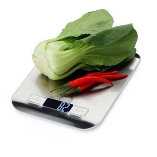 (เครื่องชั่ง 5 กิโล) ผิวหน้าสแตนเลส สวย หรูหรา เครื่องชั่งในครัว Kitchen Scale Digital Scale