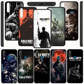 เคสโทรศัพท์มือถือ ซิลิโคนนิ่ม ลายโลโก้ call of duty F2-ECY128 แฟชั่น สําหรับ Realme C21 C17 7i C21Y C25Y C11 2021