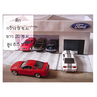 โมเดลกระดาษ Diorama showroomford เหมาะกับสเกล 1/64 และ 1/43 และ1/32