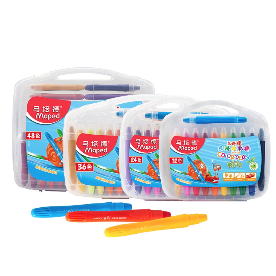 (MAPED Crayon) สีเทียนมาเพ็ด สีสำหรับเด็ก ล้างออกเช็ดออกได้