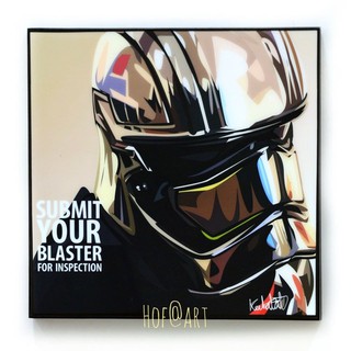 Captain Phasma กัปตันฟาสม่า Star Wars สตาร์ วอร์ส รูปภาพ​ติด​ผนัง ​Pop​ art การ์ตูน กรอบรูป แต่งบ้าน ของขวัญ