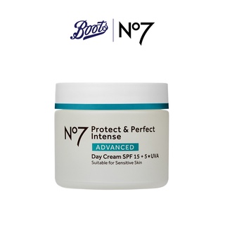 No7 Protect &amp; Perfect Intense Advanced Day Cream Spf 15 Size 50 ML นัมเบอร์เซเว่น โพรเท็ค แอนด์ เพอร์เฟ็ค อินเทนซ์ แอดวานซ์ เดย์ ครีม เอสพีเอฟ 15 ขนาด 50 มล.