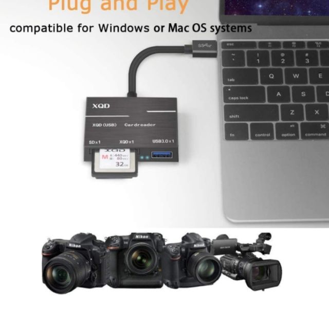ONTEN 9189 : TYPE C TO XQD + SD + USB 3.0 FOR SONY