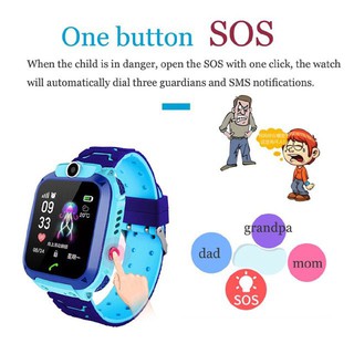 [ลดเพิ่มอีก40บาท โค้ด WG40APR] Q12 Kids Smart Watch นาฬิกาเด็ก นาฬิกาอัจฉริยะ IP67 หน้าจอสัมผัส SOS YwjW